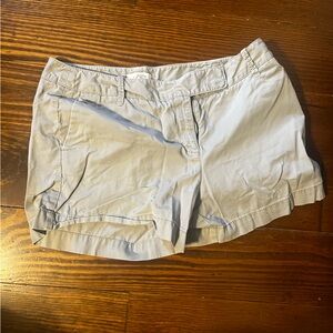 Ann Taylor LOFT Light Gray Flat Front Casual Shorts